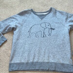 J. crew David Shelrcik save the elephants crewneck sweatshirt